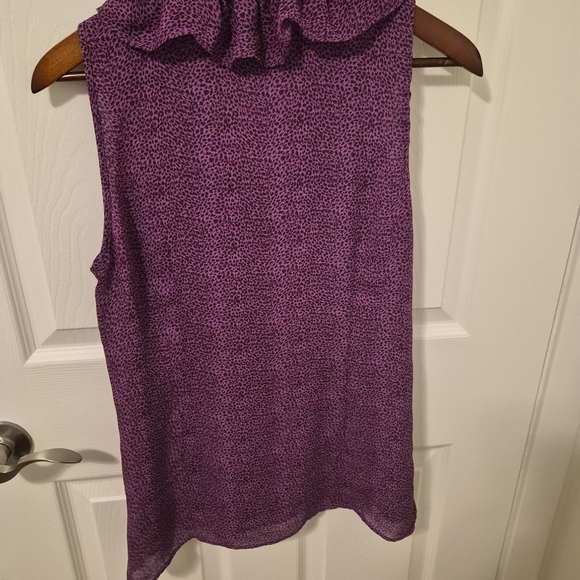 Purple Ruffle Women's Top - Picture 8 of 8